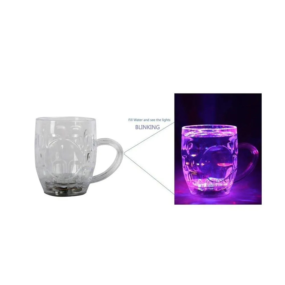 0619 Led Glass Cup (Rainbow Color)