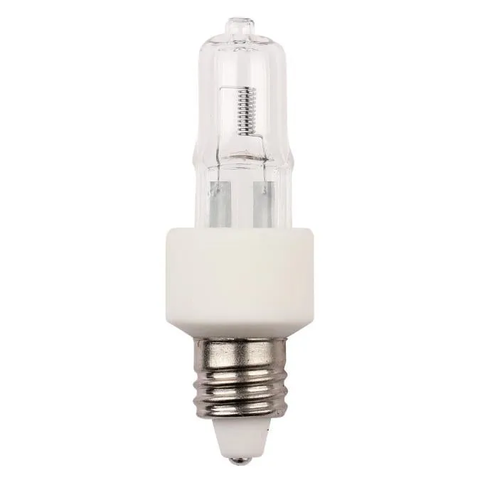 100 Watt T4 Halogen Single-Ended Clear E11 (Mini-Can) Base, 12 Volt, Card