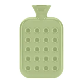 1.2 Litre Pastel Green Honeycomb Pattern Padded Fashy Hot Water Bottle