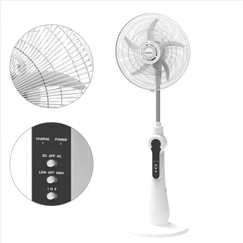 16-Inch Stand Fan With Built-In Led Light Fs-805