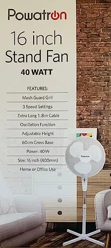 16 Inch Standing Fan 40 watt