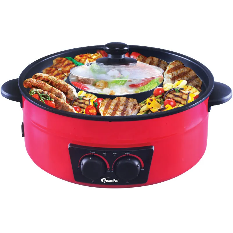 2  in 1 Steamboat & BBQ Grill, Multi Cooker (PPMC677)