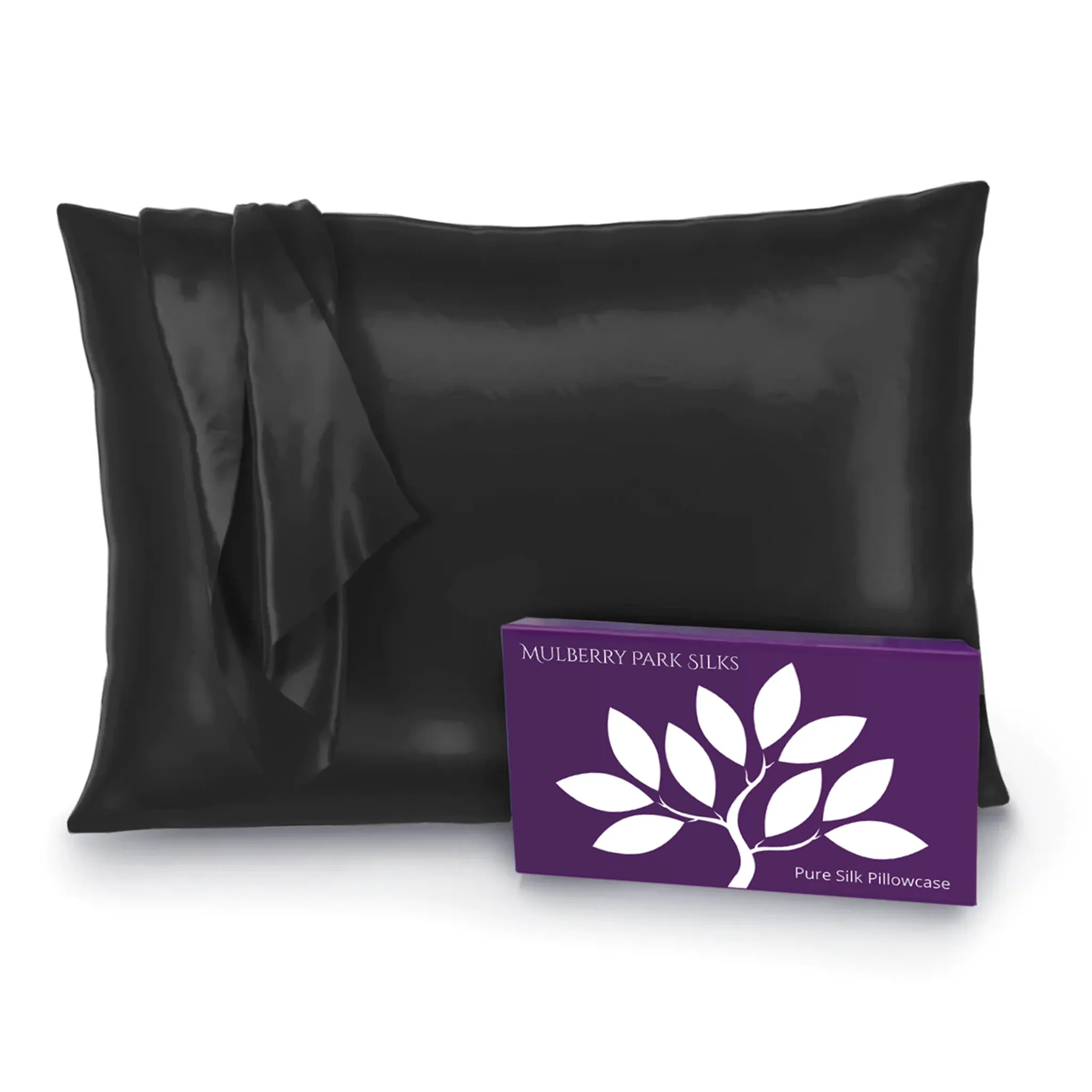 22 Momme Silk Pillowcase - Black