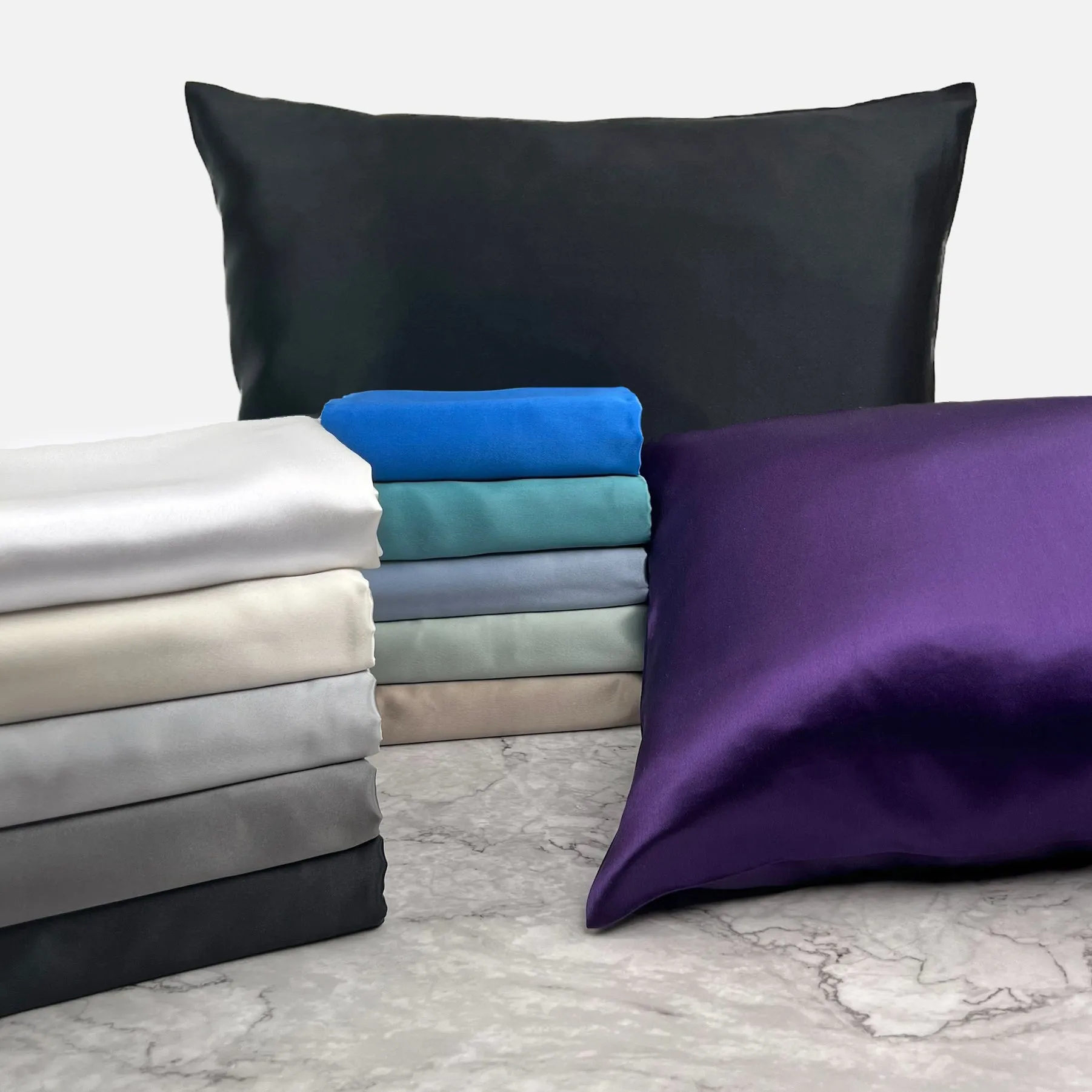 22 Momme Silk Pillowcase - Sapphire