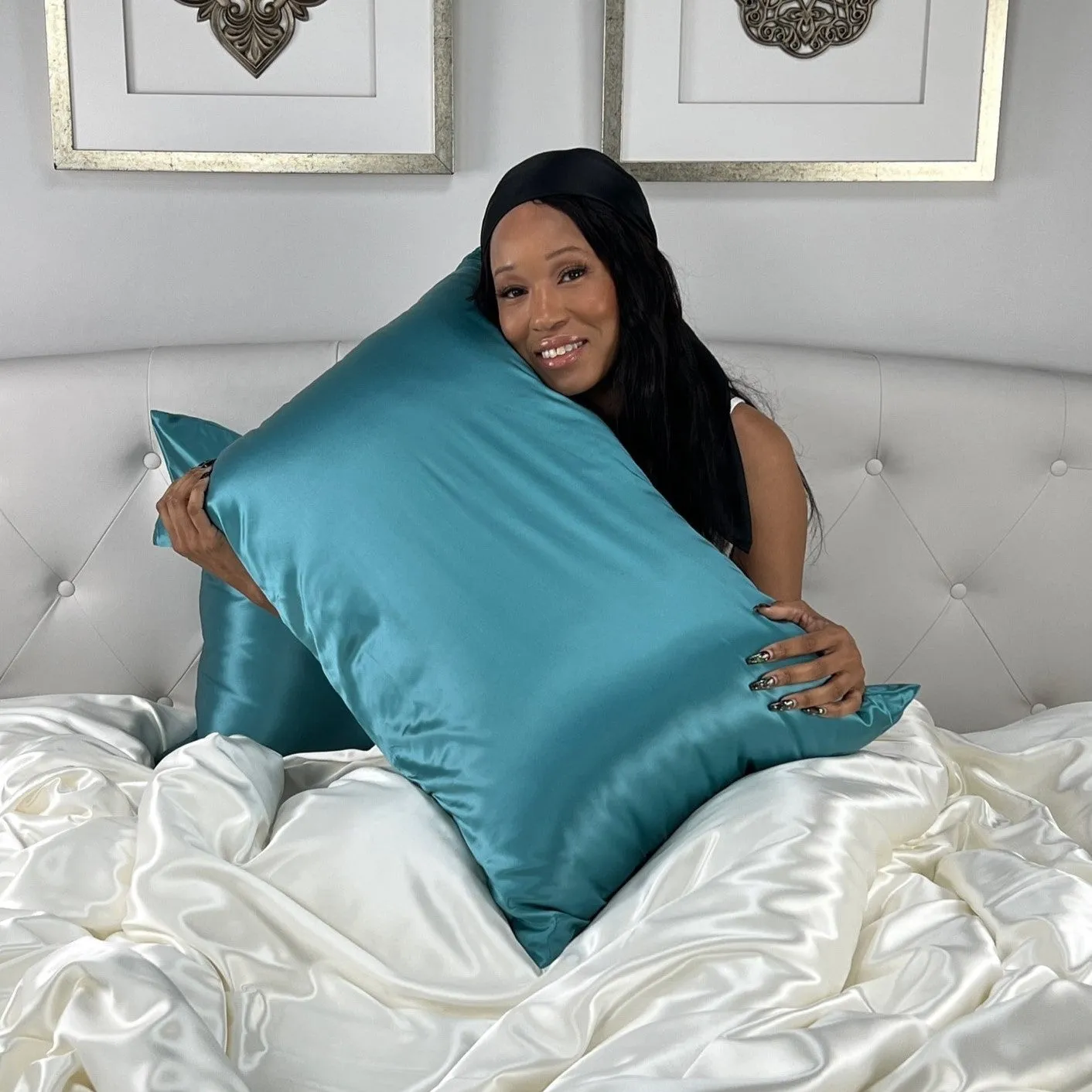 22 Momme Silk Pillowcase - Teal