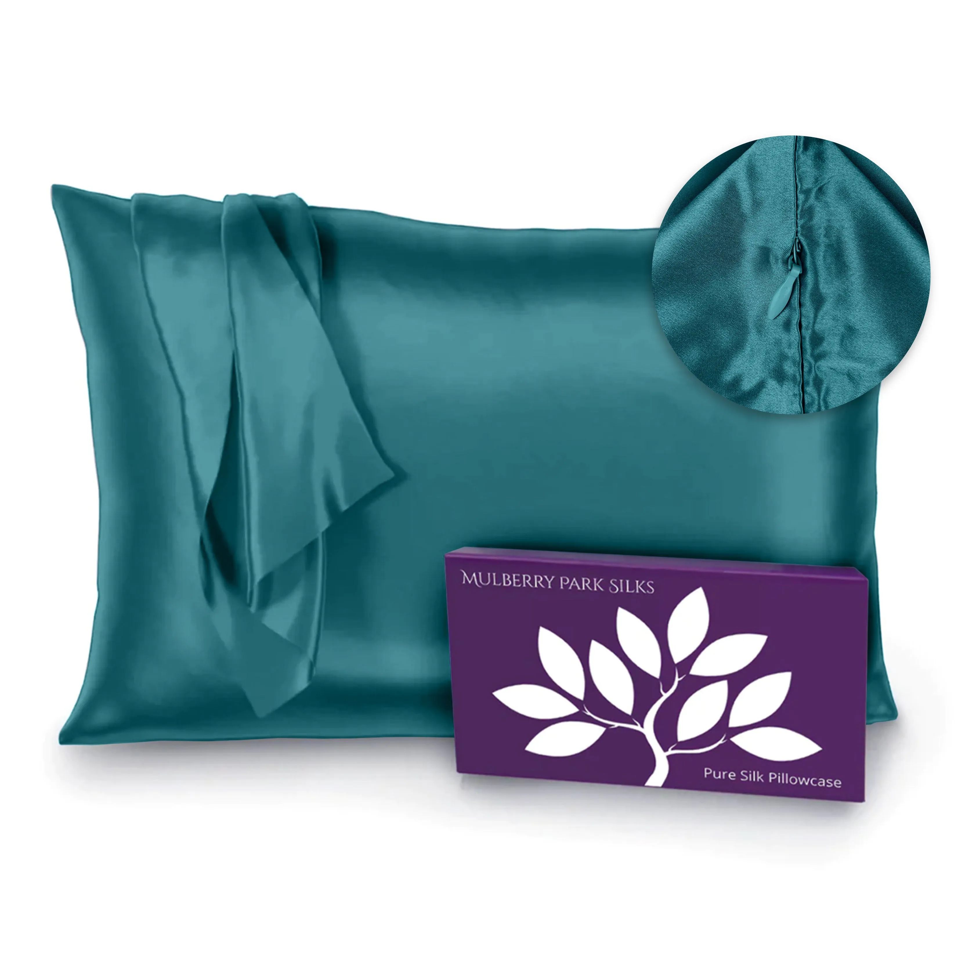 22 Momme Silk Pillowcase - Teal