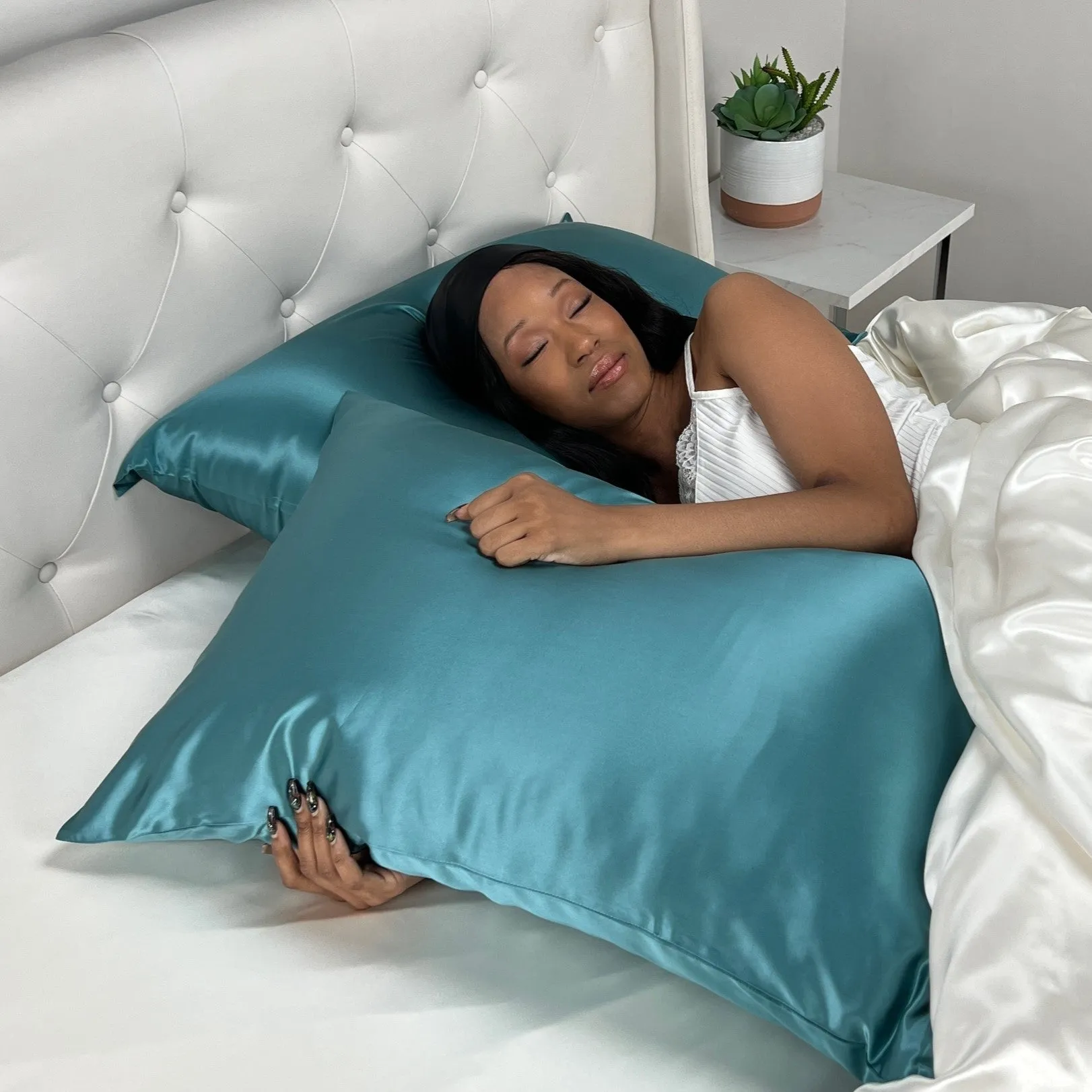 22 Momme Silk Pillowcase - Teal