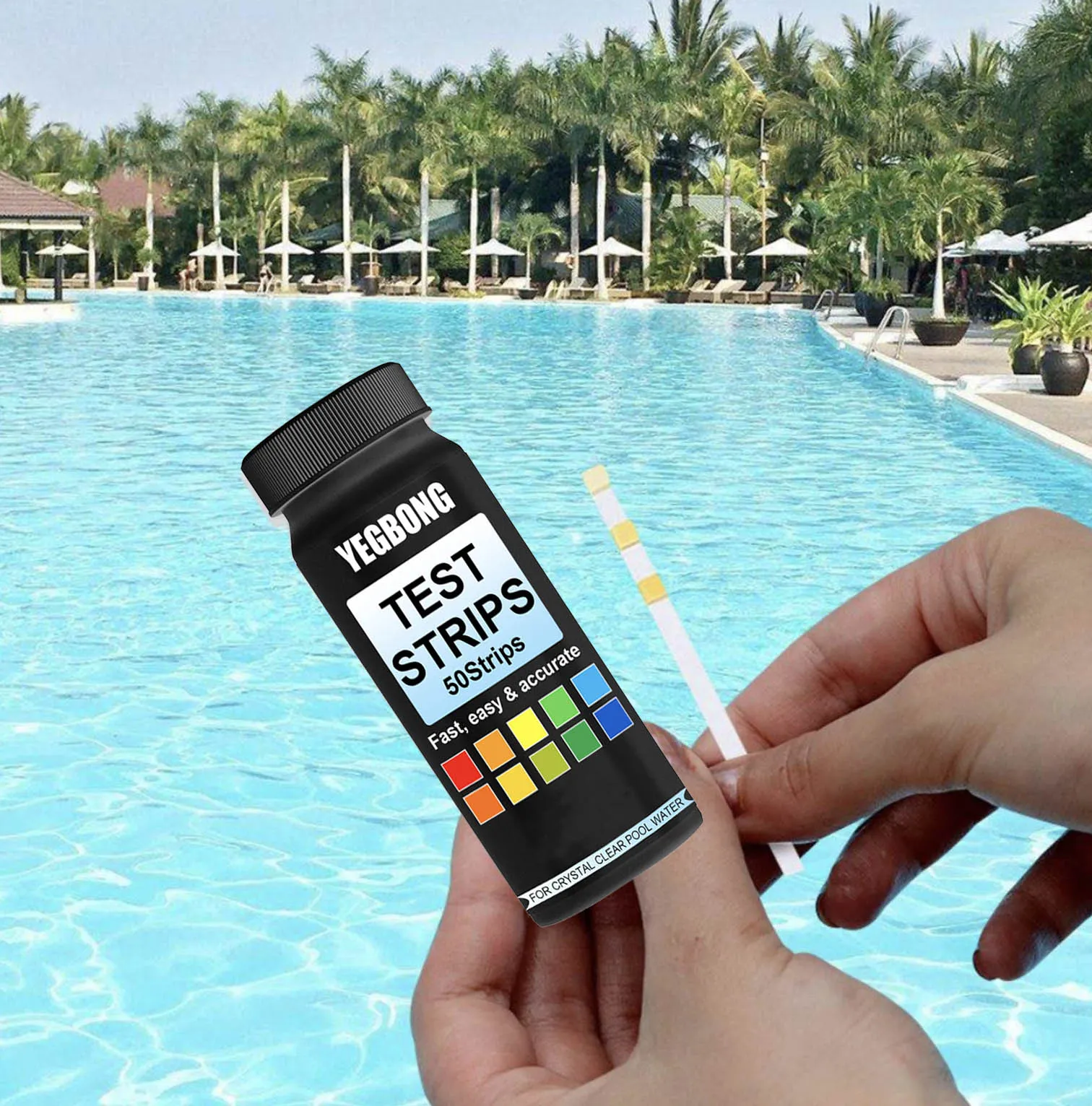 3 in 1 Swimming Pool & Spa Water Test Strips-50 Strips