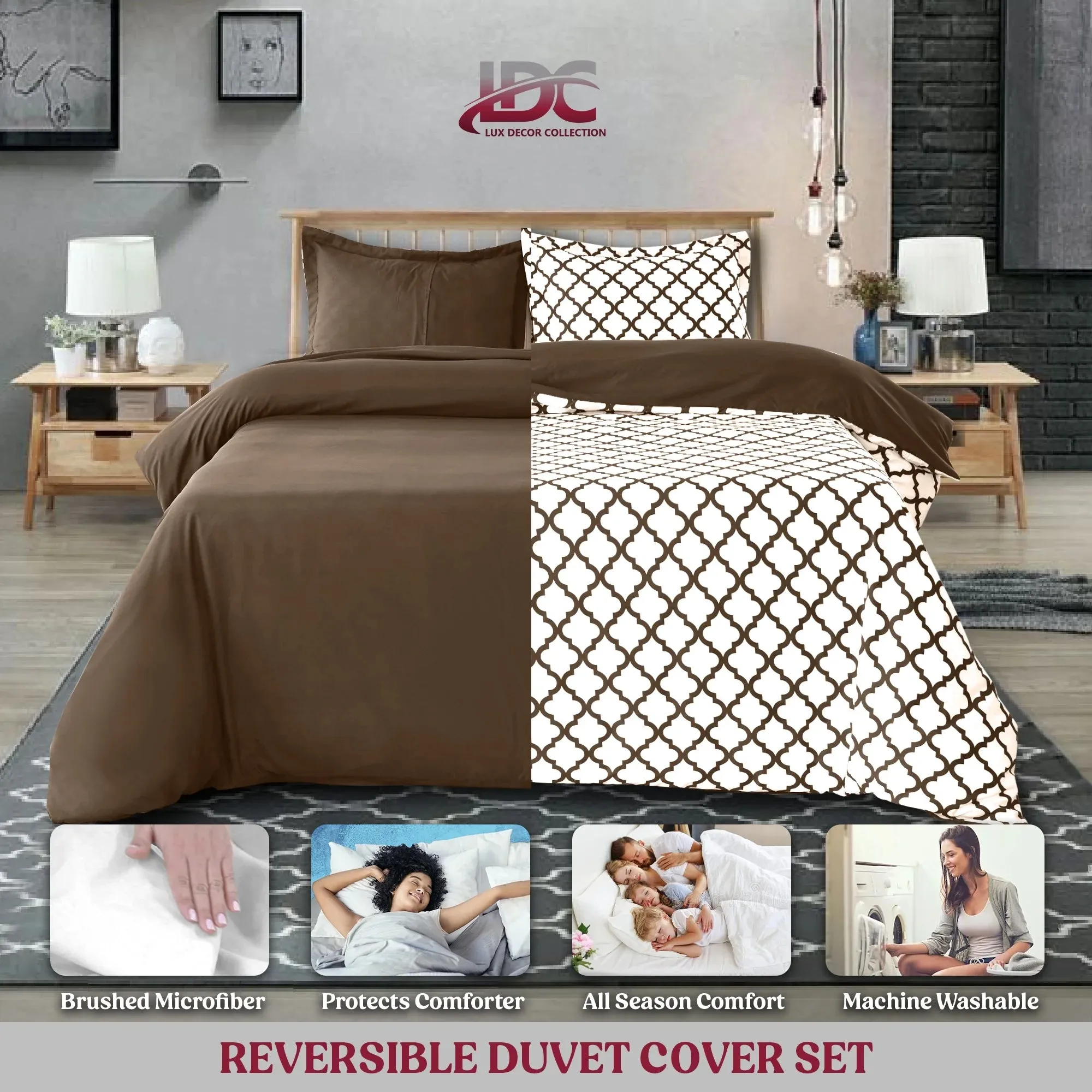 3-Piece Duvet Cover Set Ultra Soft