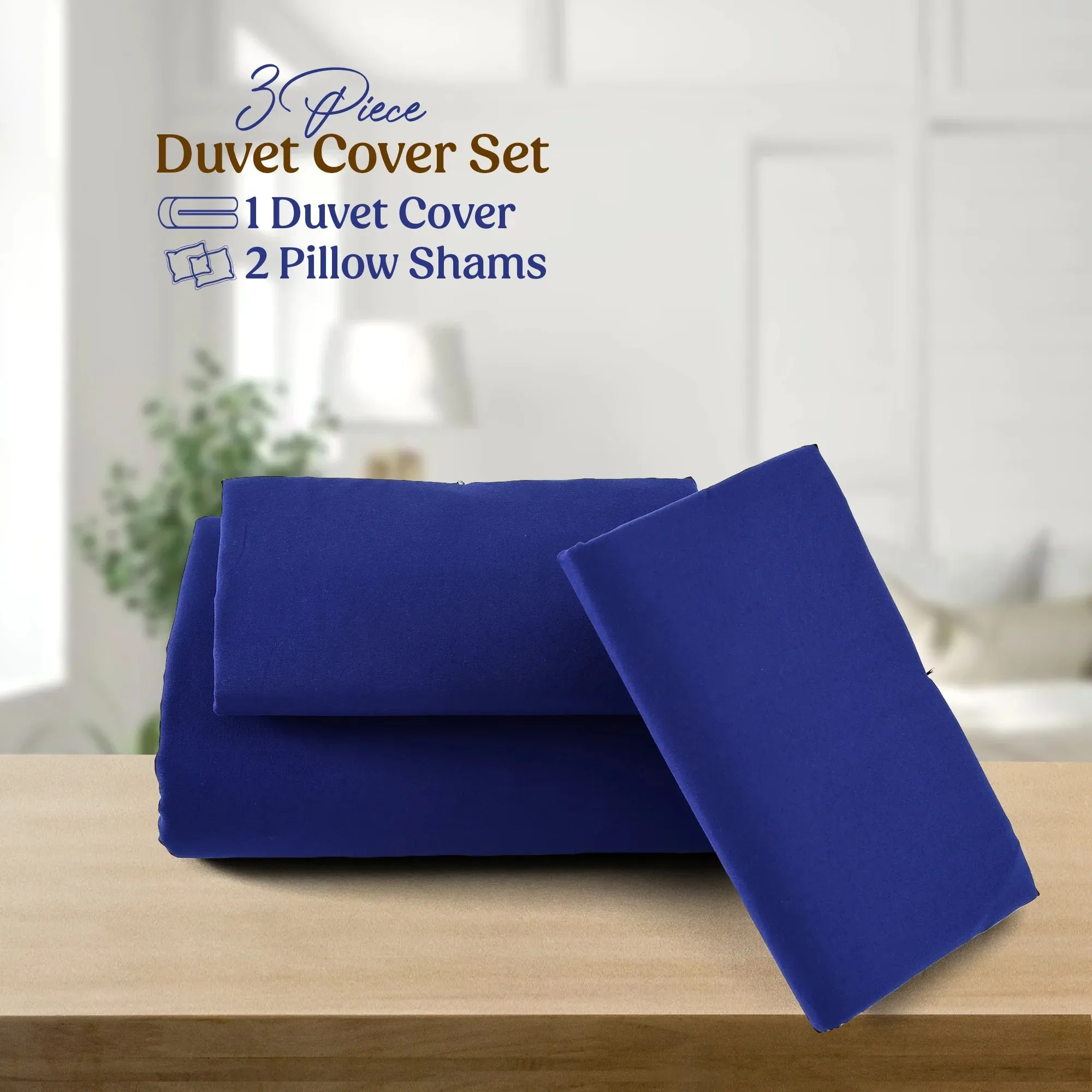 3-Piece Duvet Cover Set Ultra Soft