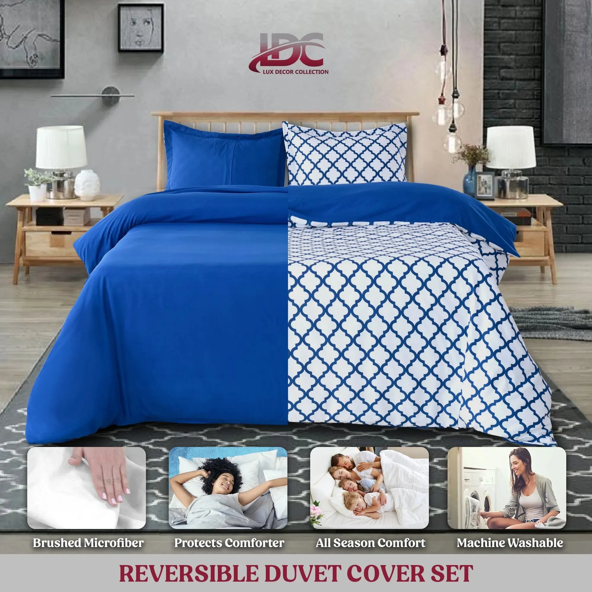 3-Piece Duvet Cover Set Ultra Soft