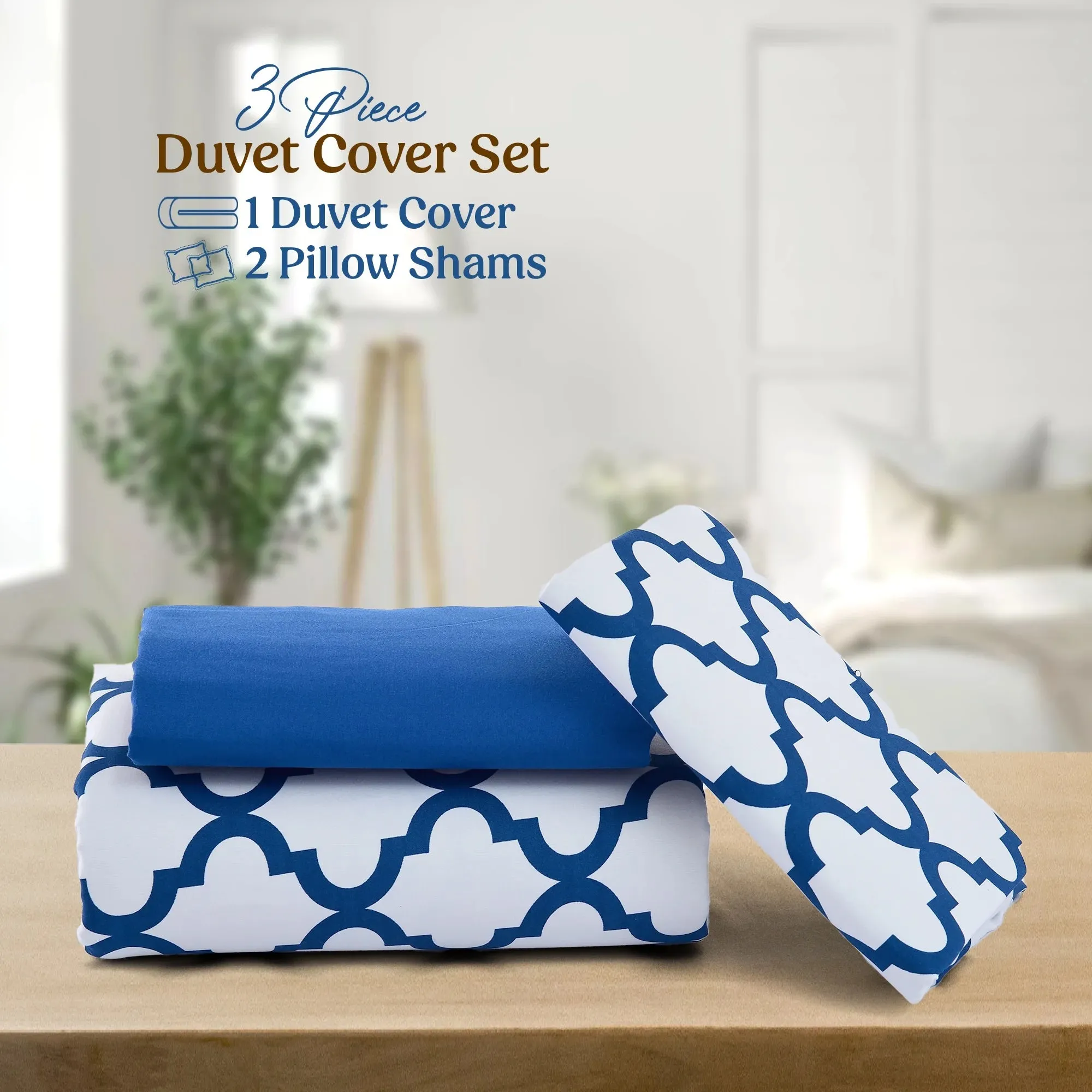 3-Piece Duvet Cover Set Ultra Soft