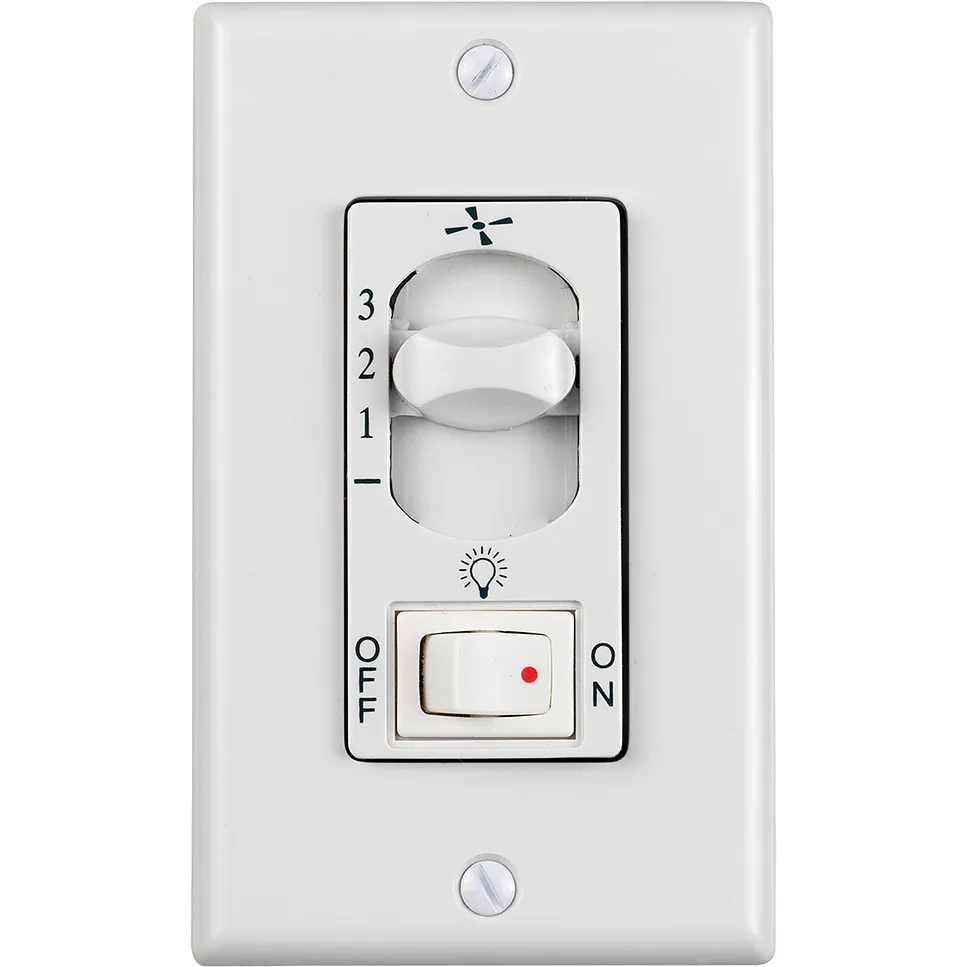 3-Speed and On / Off Light Control 3 - Wire Wall Control