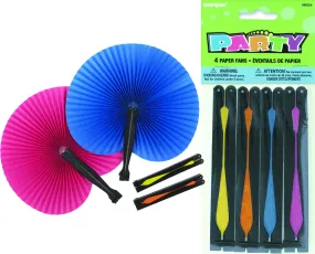 4 Pack Paper Fans