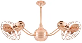 42" Ceiling Fan from the Vent-Bettina Collection in Polished Copper Finish by Matthews Fan Company