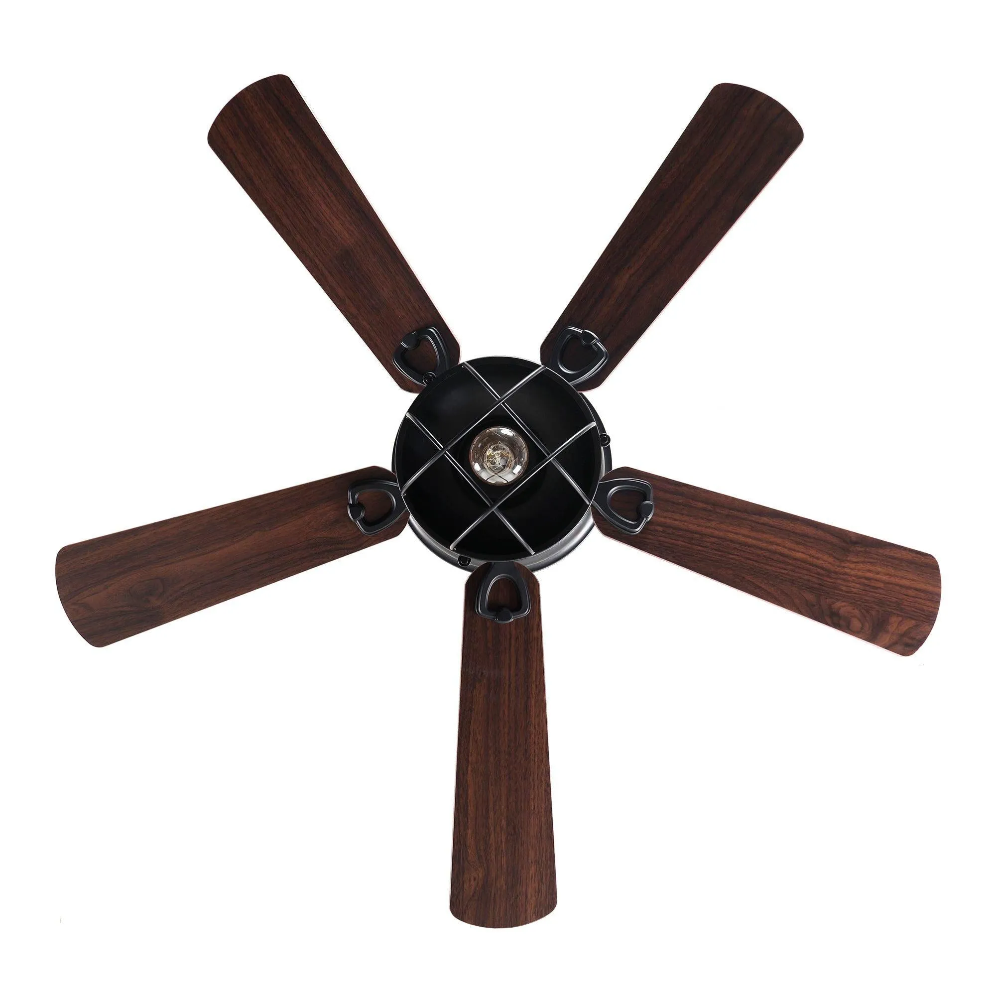 42" Traditional Flush Mount Reversible Ceiling Fan with Lighting and Remote Control