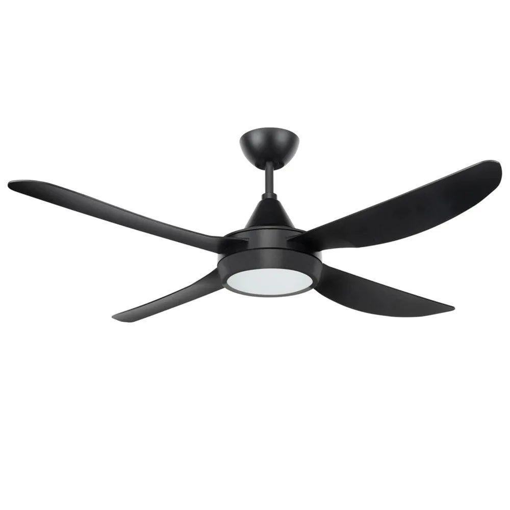 48" Vector II AC Ceiling Fan White, Black  with Light 22291 Brilliant Lighting