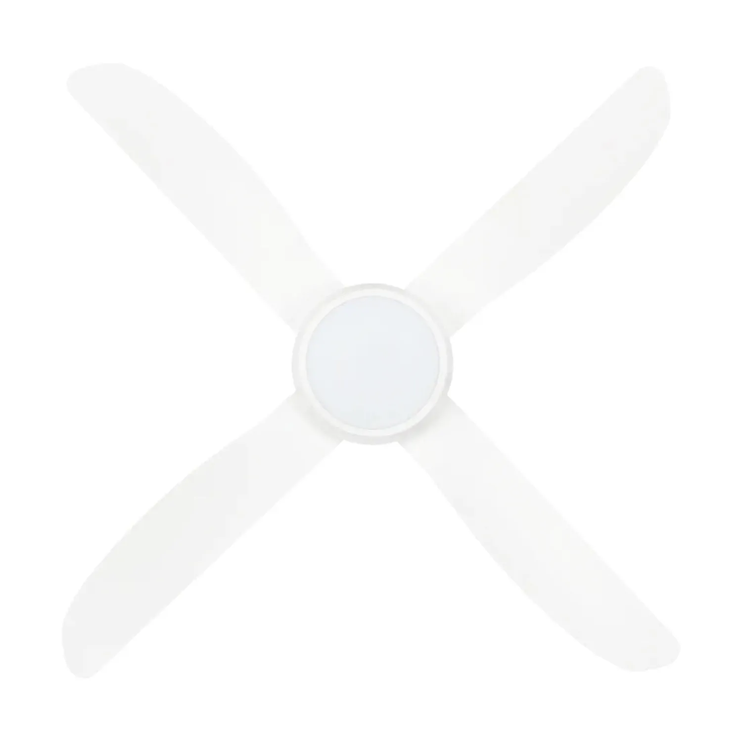 48" Vector II AC Ceiling Fan White, Black  with Light 22291 Brilliant Lighting