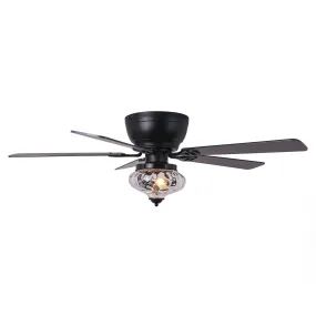 52" 5 Blades DC Motor Modern Flush Mount Ceiling Fan