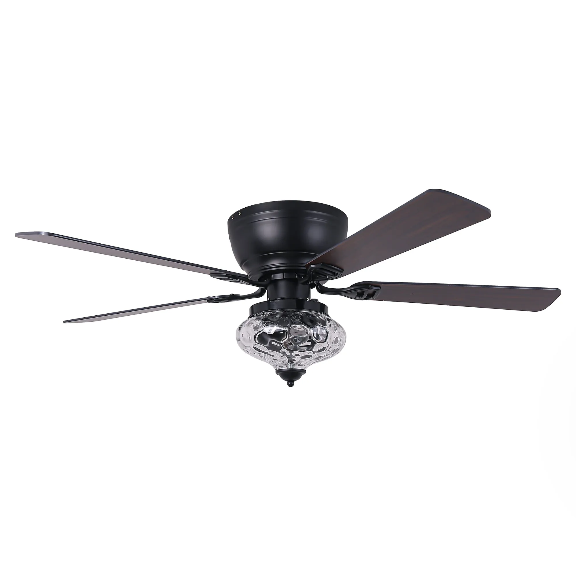 52" 5 Blades DC Motor Modern Flush Mount Ceiling Fan