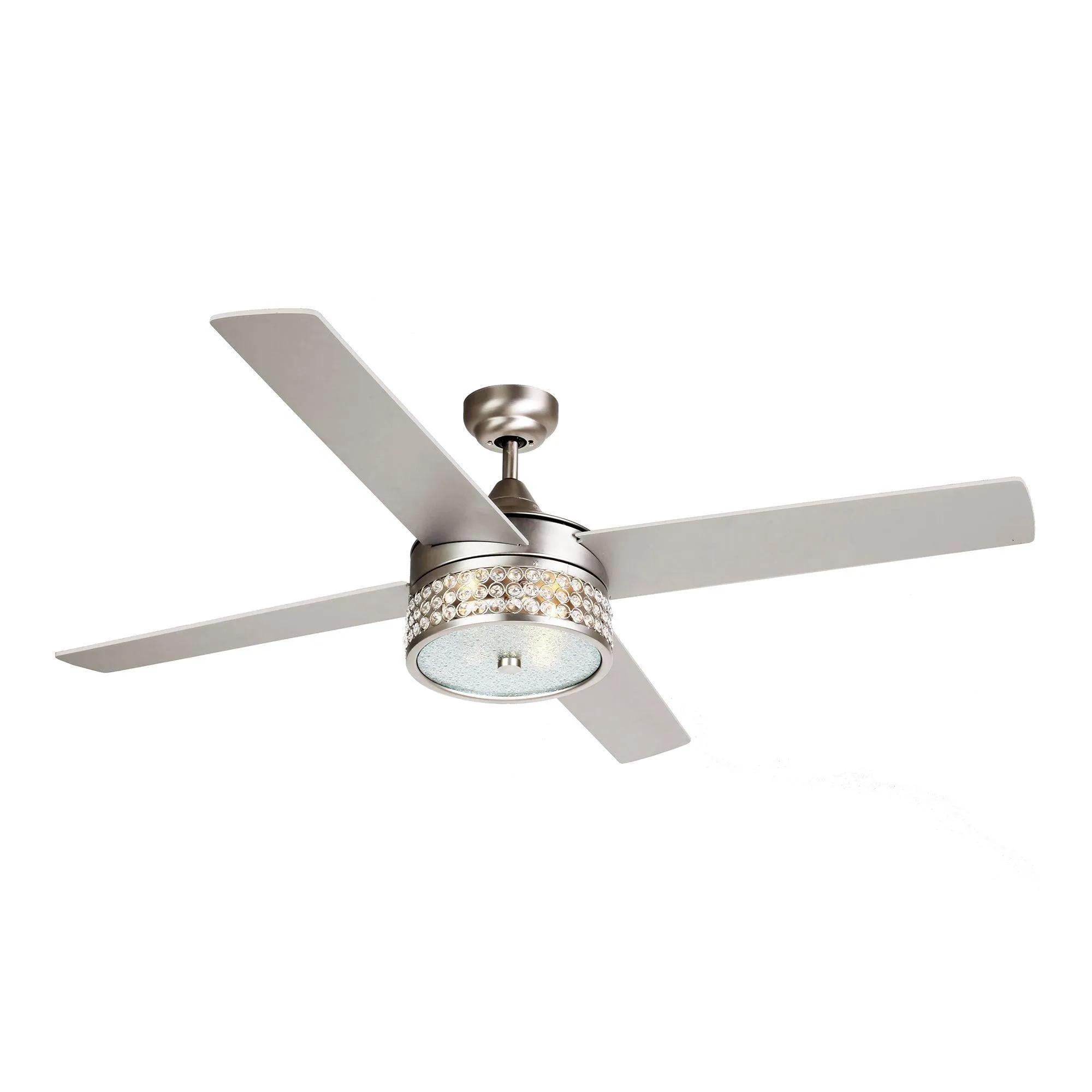 52" Cason Modern Downrod Mount Reversible Ceiling Fan with Lighting and Remote Control