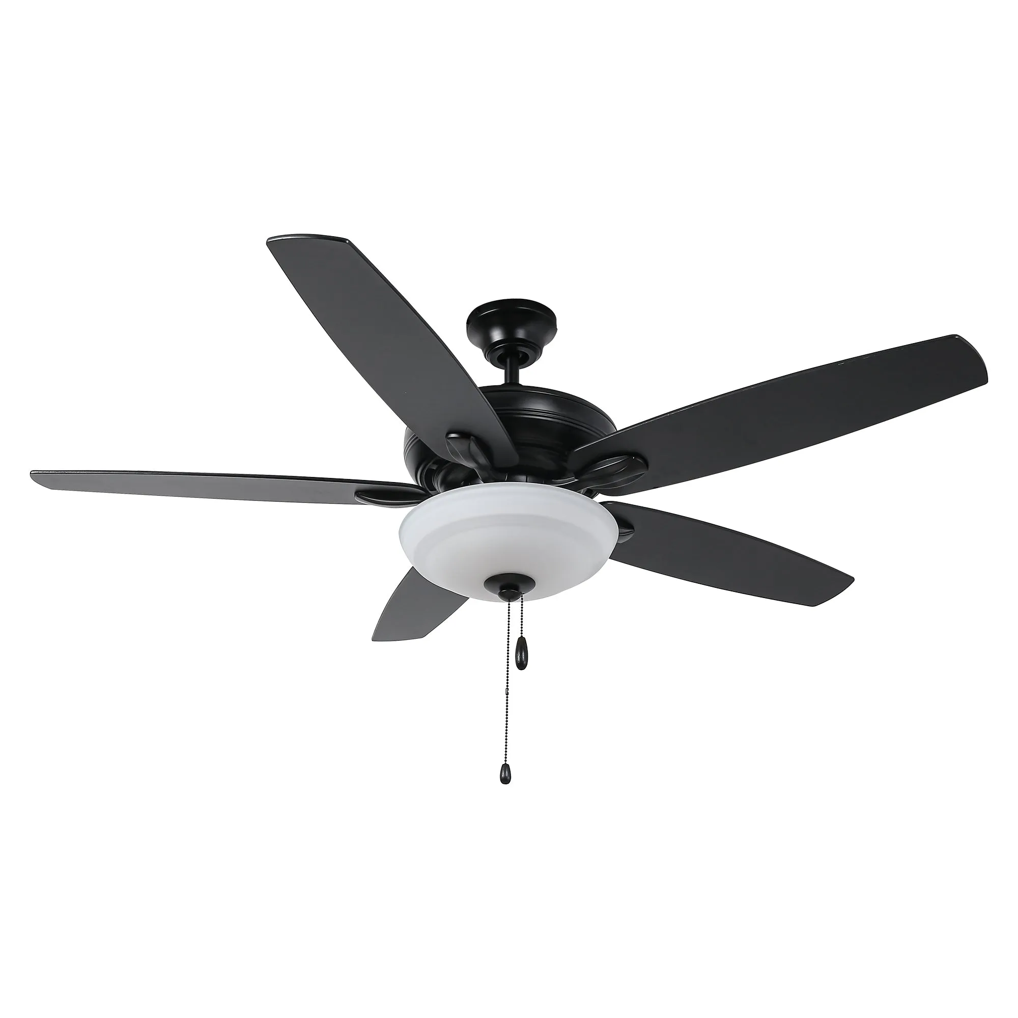 52" Traditional Pull Chain 5 Blades Ceiling Fan with Light