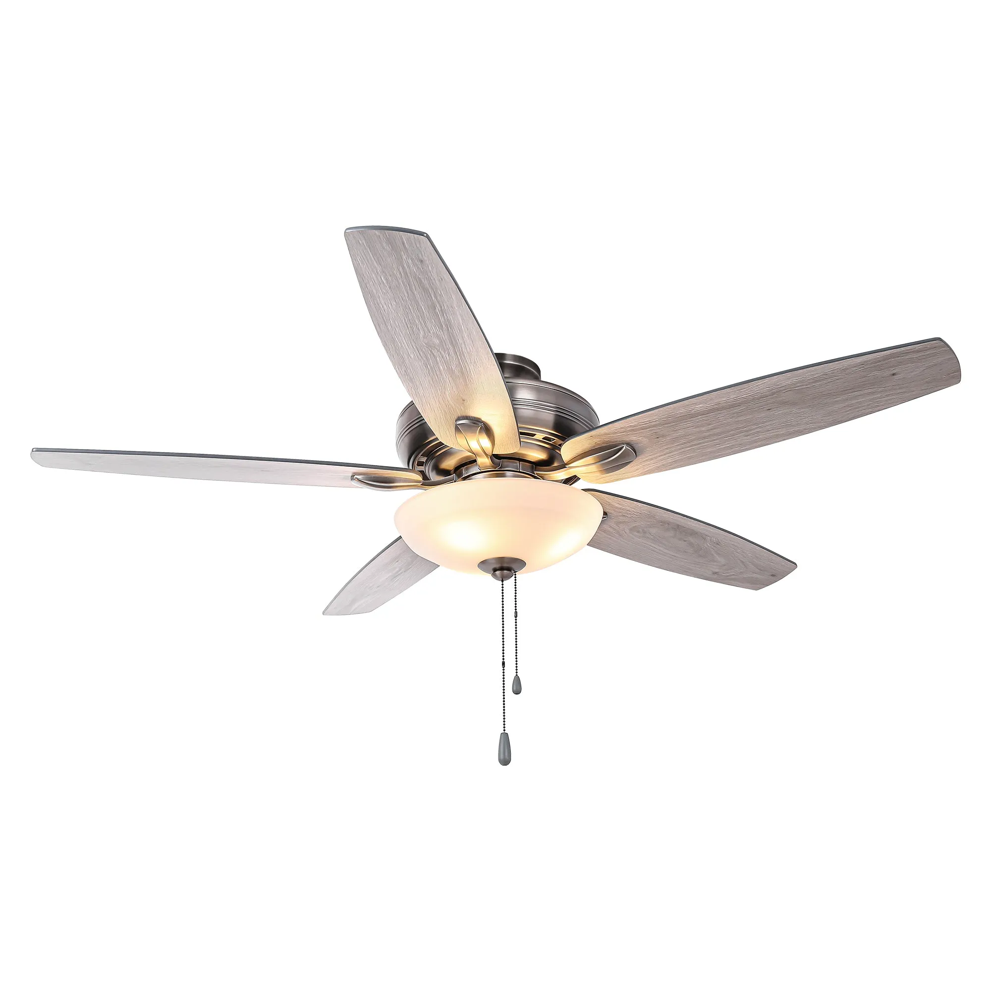 52" Traditional Pull Chain 5 Blades Ceiling Fan with Light