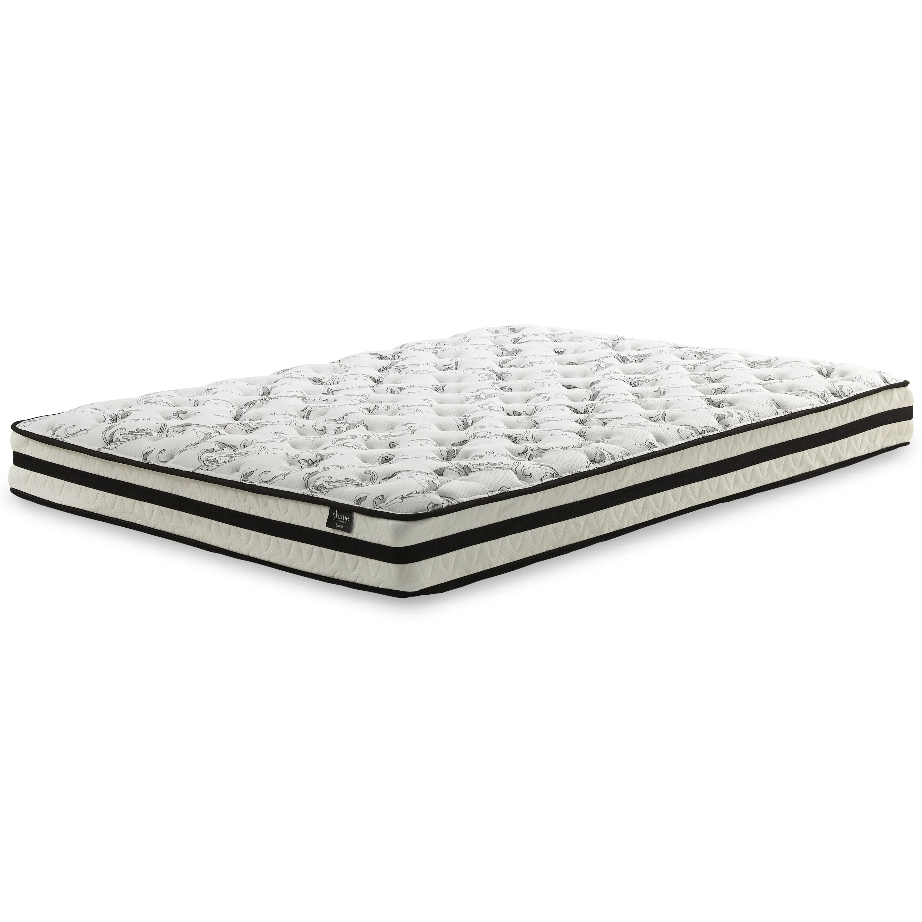 8 Inch Chime Innerspring 8 Inch Innerspring Mattress with Adjustable Base in White