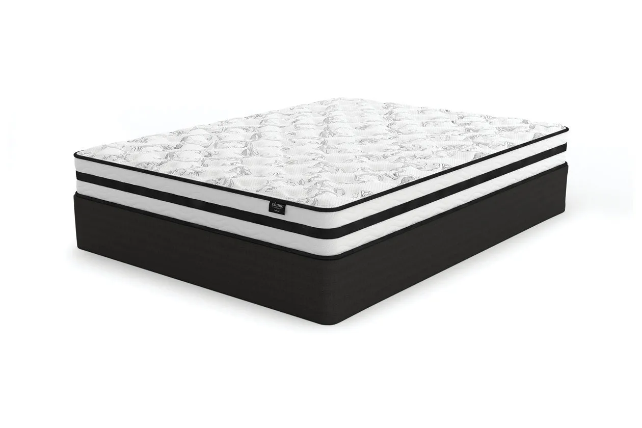 8 Inch Chime Innerspring White Full Mattress in a Box