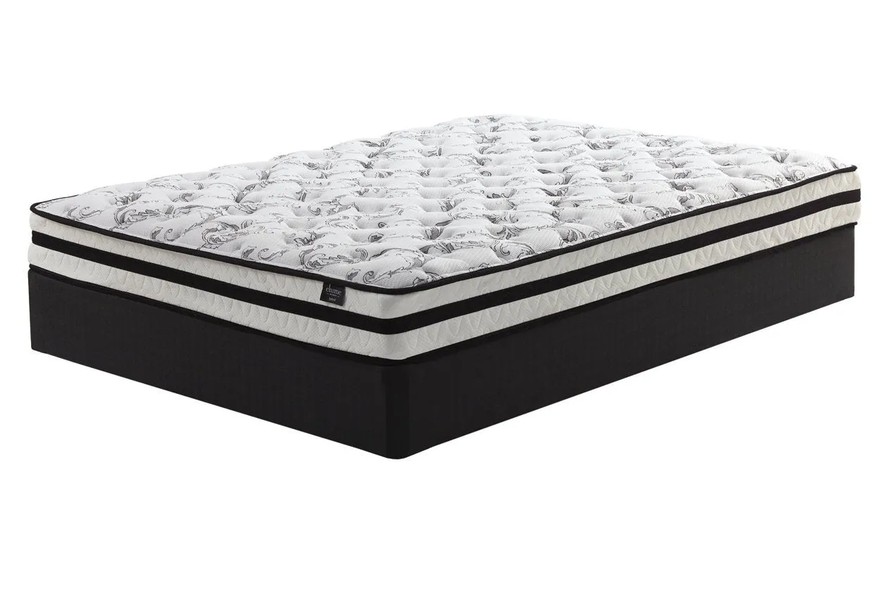 8 Inch Chime Innerspring White Full Mattress in a Box