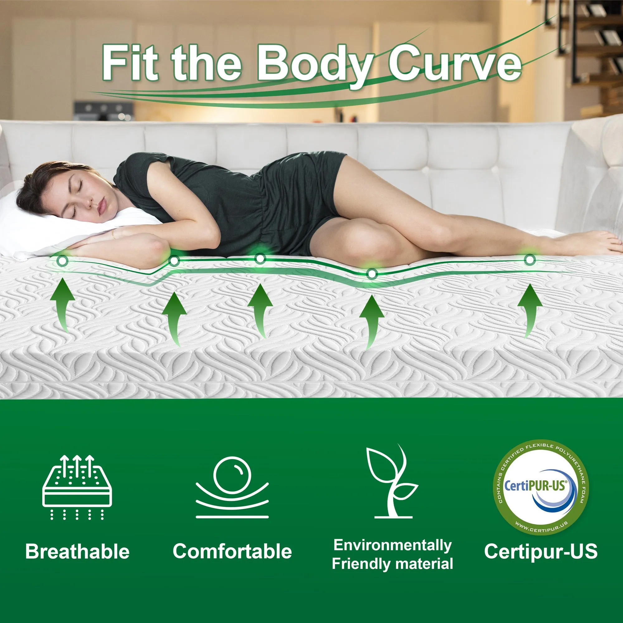 8" Memory Foam Mattress with CertiPUR-US Certified - Twin