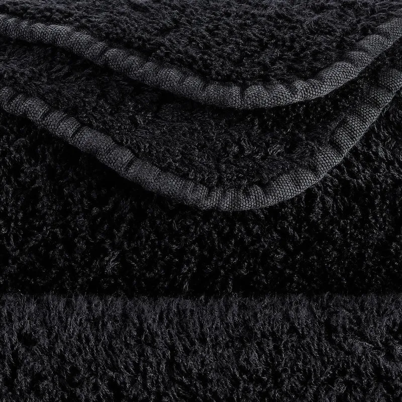 Abyss Super Pile Euro Guest Towel 17X24 Black 990