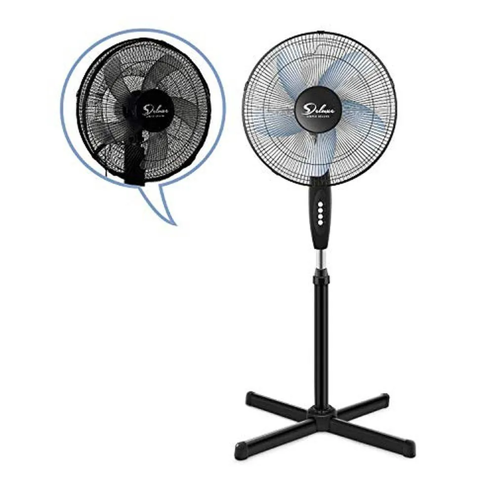 Adjustable Speed Pedestal Stand Fan with Fan Dust Cover- 16 inch