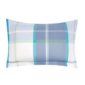 Aldridge Check Bluebell Blue Pillowcase