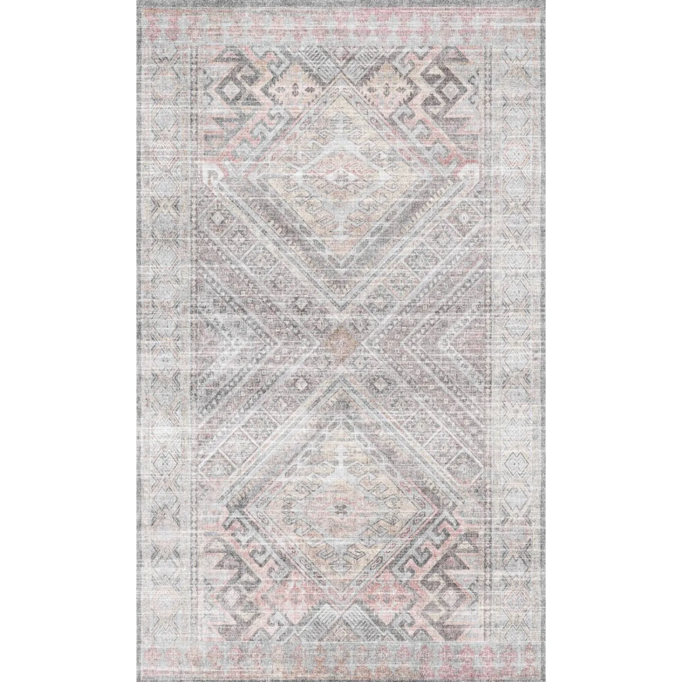 Alexa Silver Pink Purple Rug