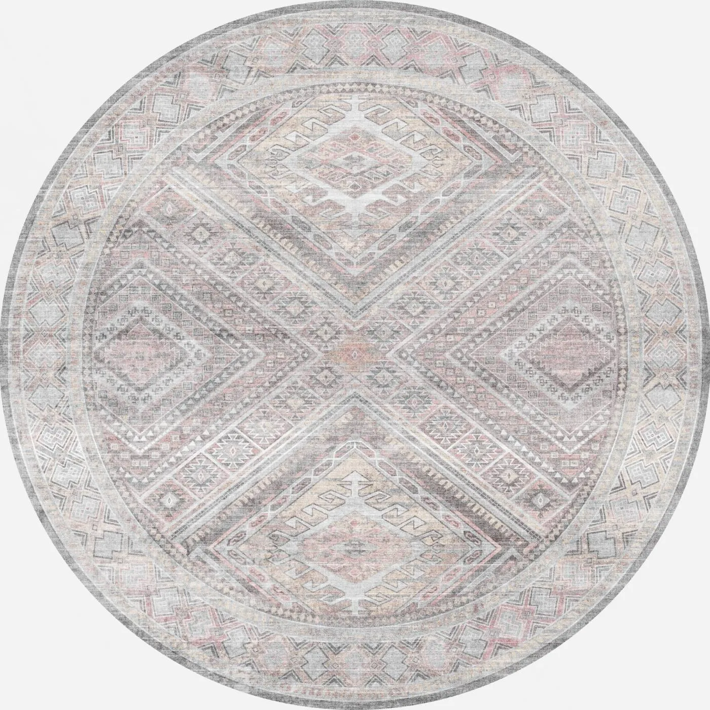 Alexa Silver Pink Purple Rug