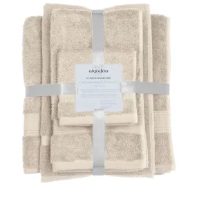 Algodon St Regis Collection 7 Piece Stone Towel Pack