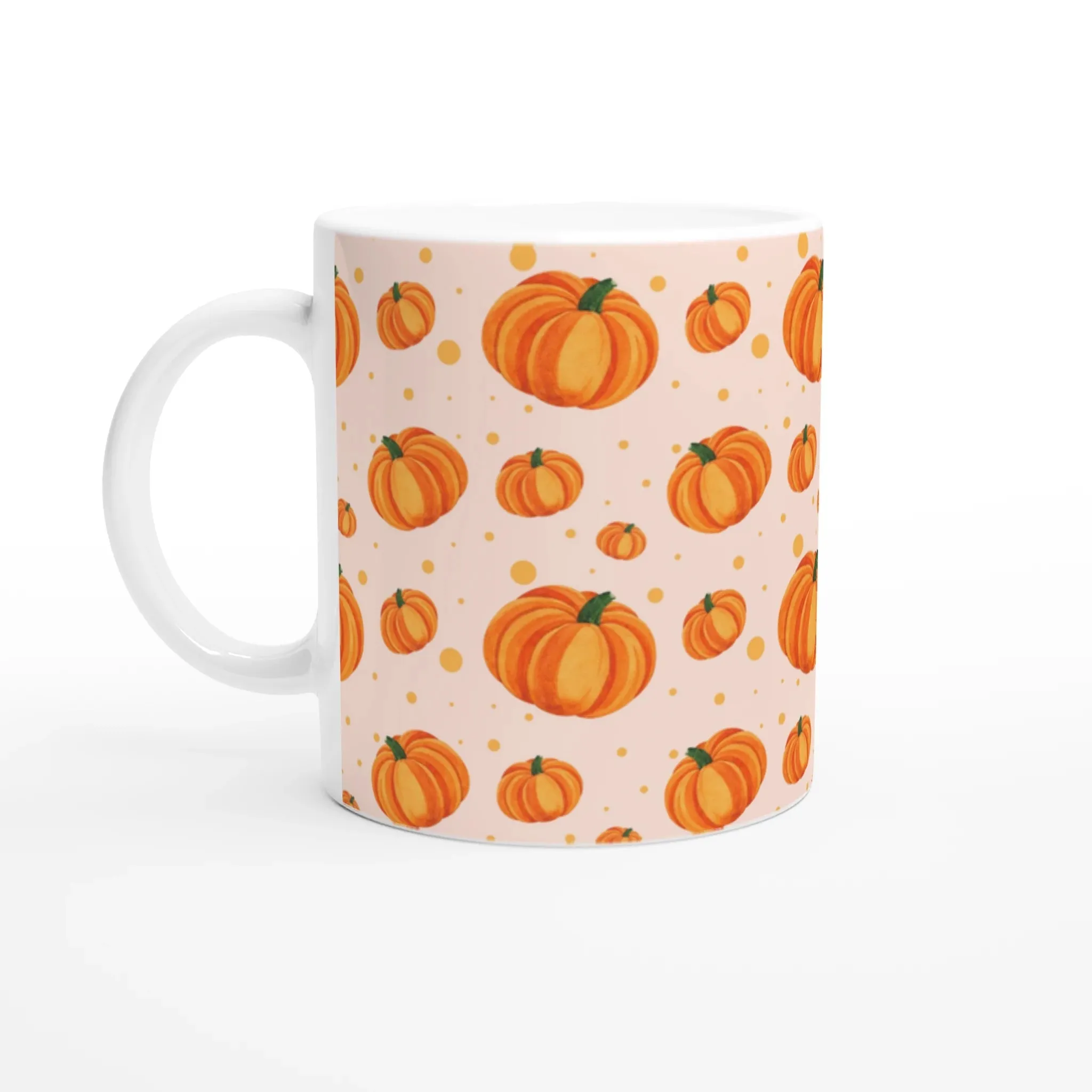 All-Over Pumpkin Print Ceramic Mug – Cozy Fall Vibes