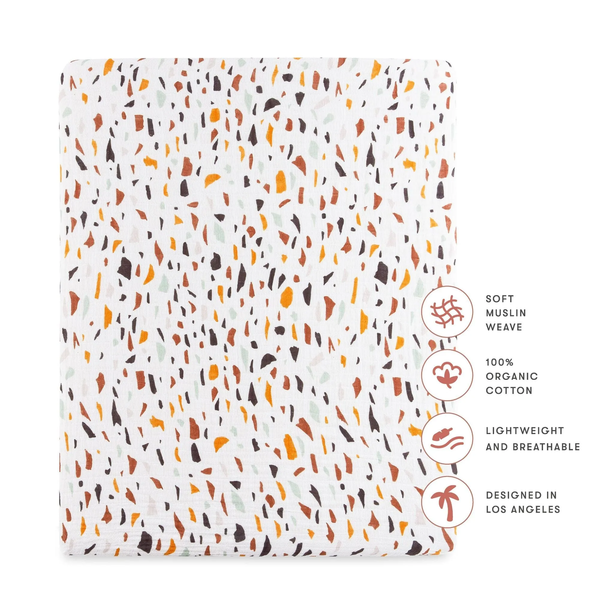 All-Stages Midi Crib Sheet | Terrazzo