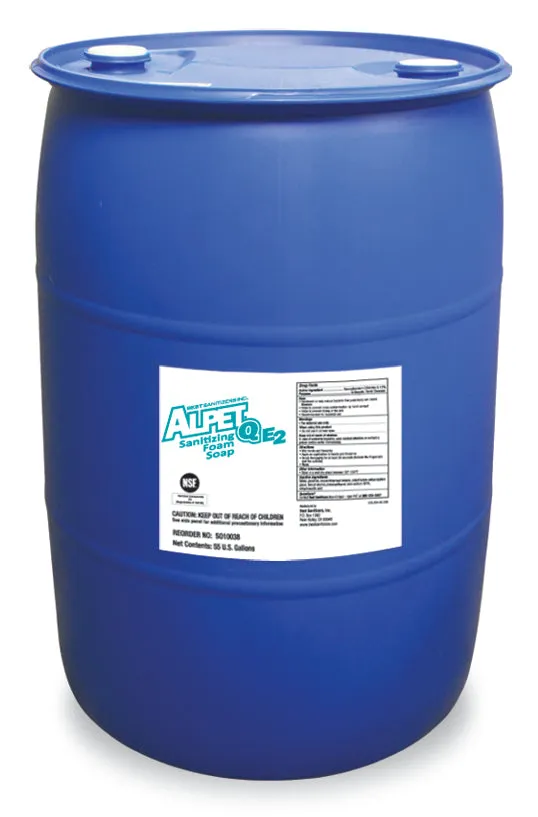 Alpet Q E2 Sanitizing Foam Soap, 55 Gallons (1/ea)