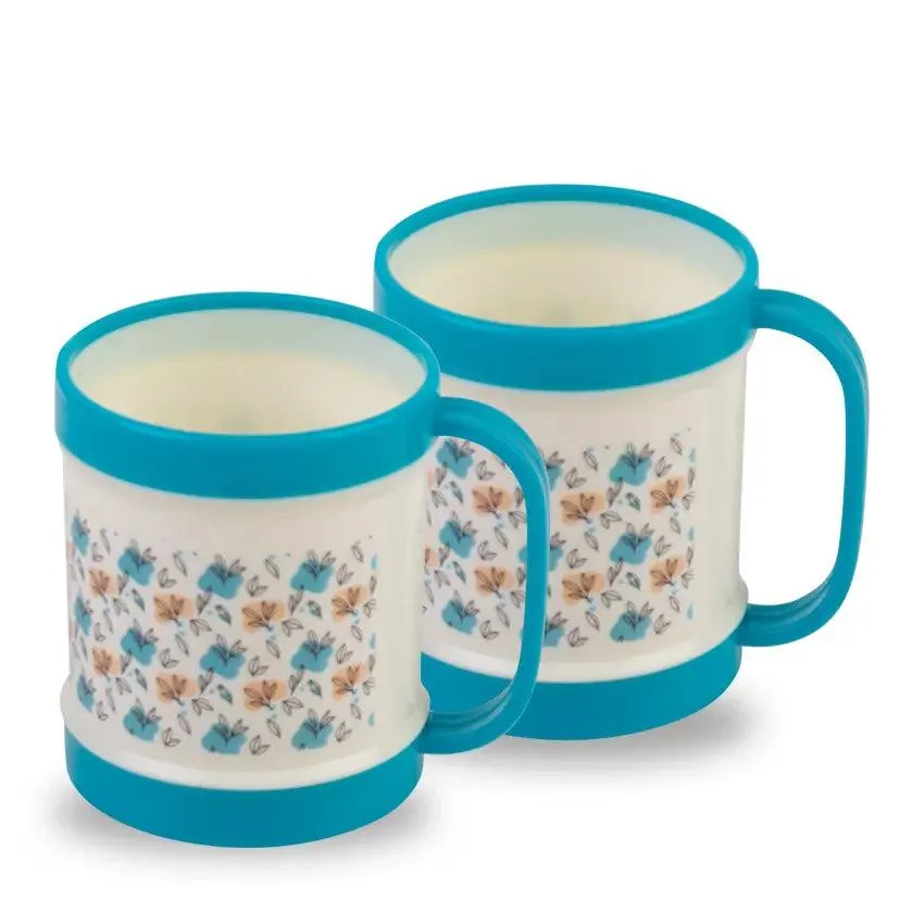 ALPHA PRINTED KIDS PLASTIC MUG 2PC SET - 400ML