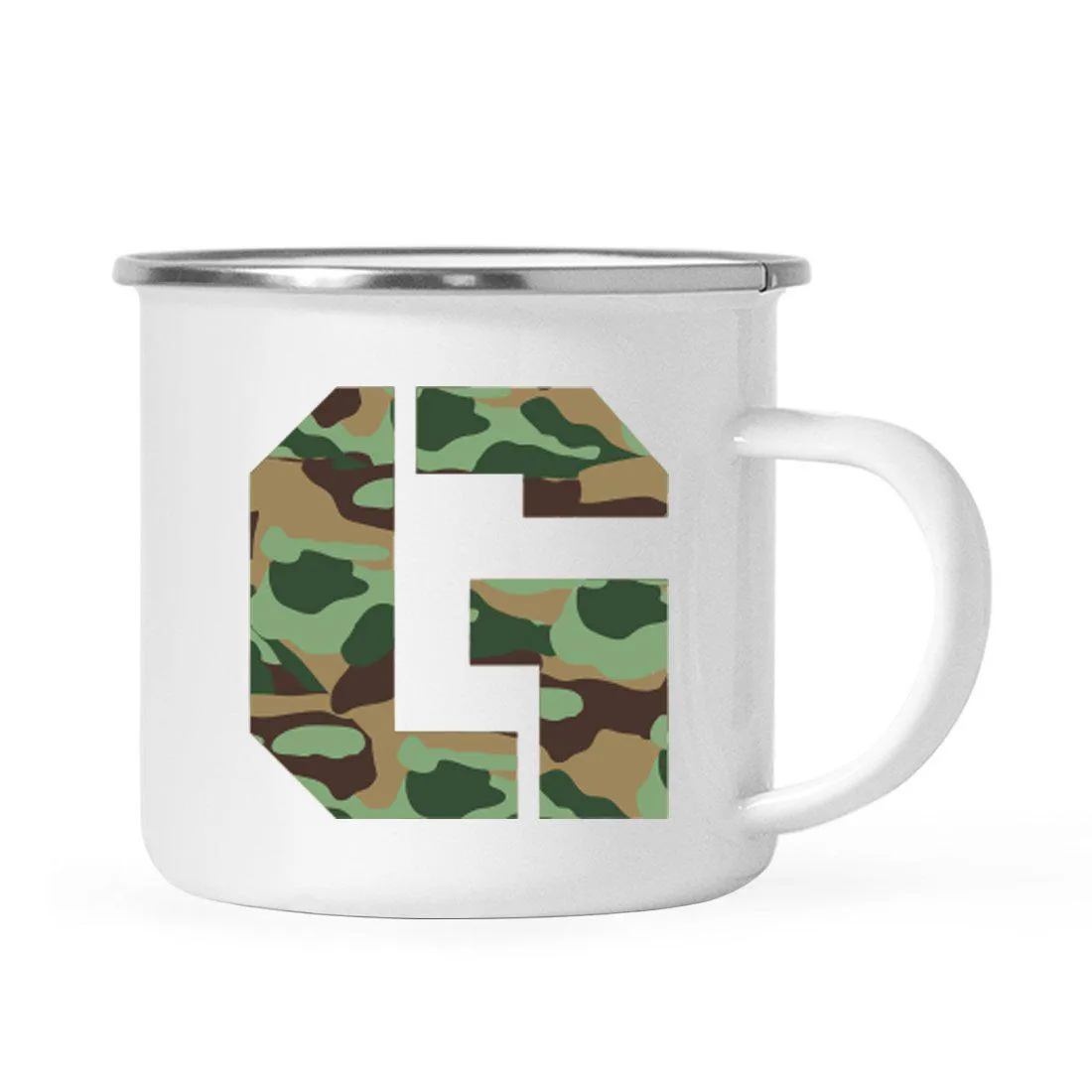 Andaz Press 11oz Army Military Camouflage Monogram Campfire Coffee Mug