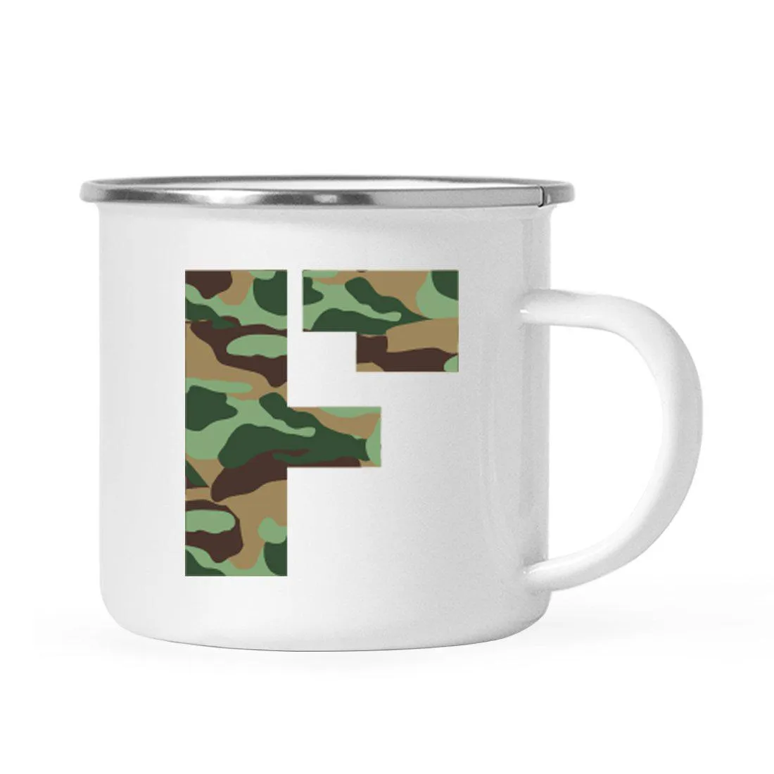 Andaz Press 11oz Army Military Camouflage Monogram Campfire Coffee Mug