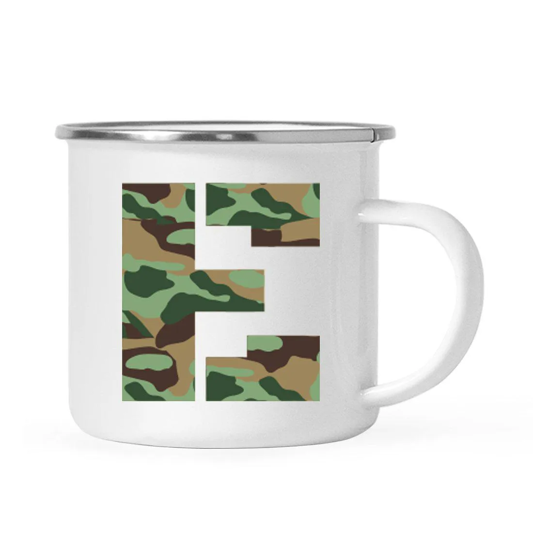 Andaz Press 11oz Army Military Camouflage Monogram Campfire Coffee Mug