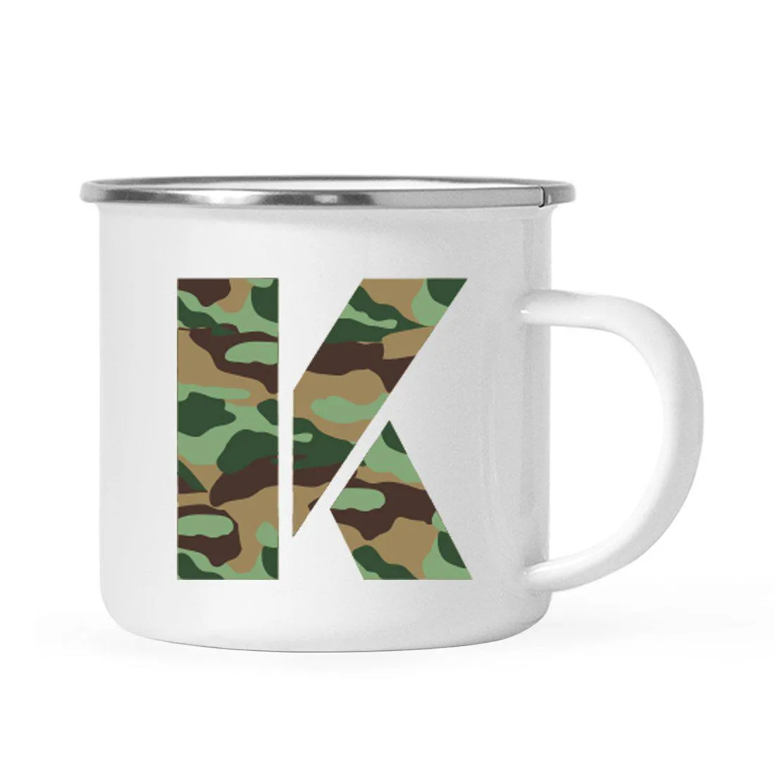 Andaz Press 11oz Army Military Camouflage Monogram Campfire Coffee Mug