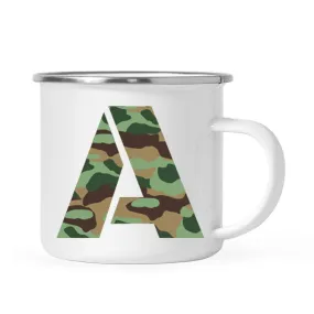 Andaz Press 11oz Army Military Camouflage Monogram Campfire Coffee Mug