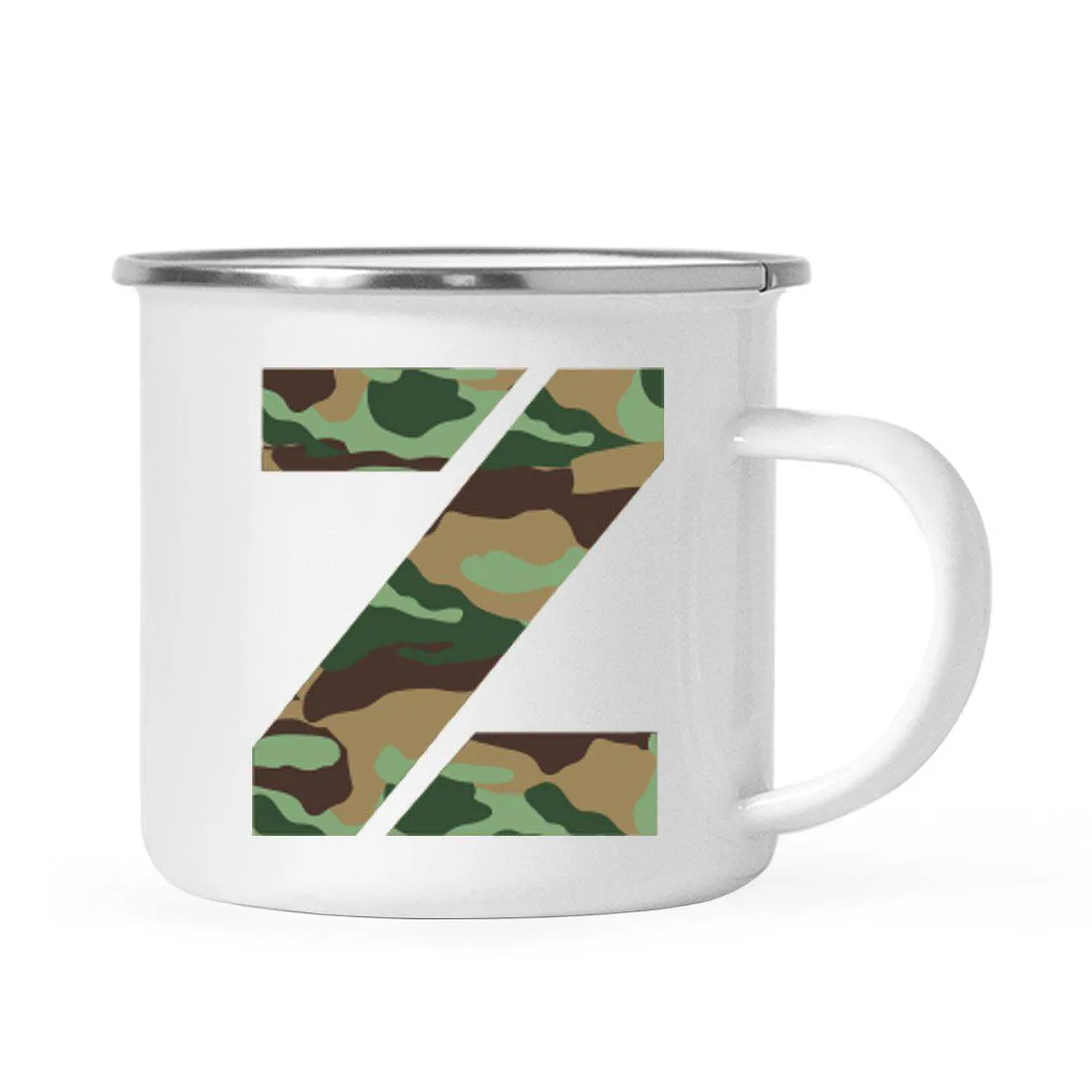 Andaz Press 11oz Army Military Camouflage Monogram Campfire Coffee Mug