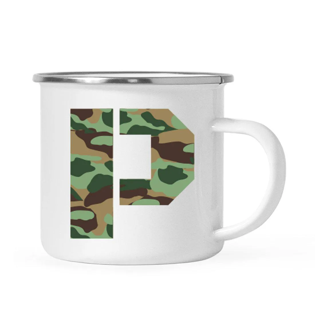 Andaz Press 11oz Army Military Camouflage Monogram Campfire Coffee Mug