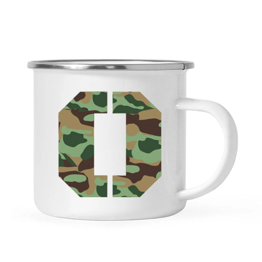 Andaz Press 11oz Army Military Camouflage Monogram Campfire Coffee Mug