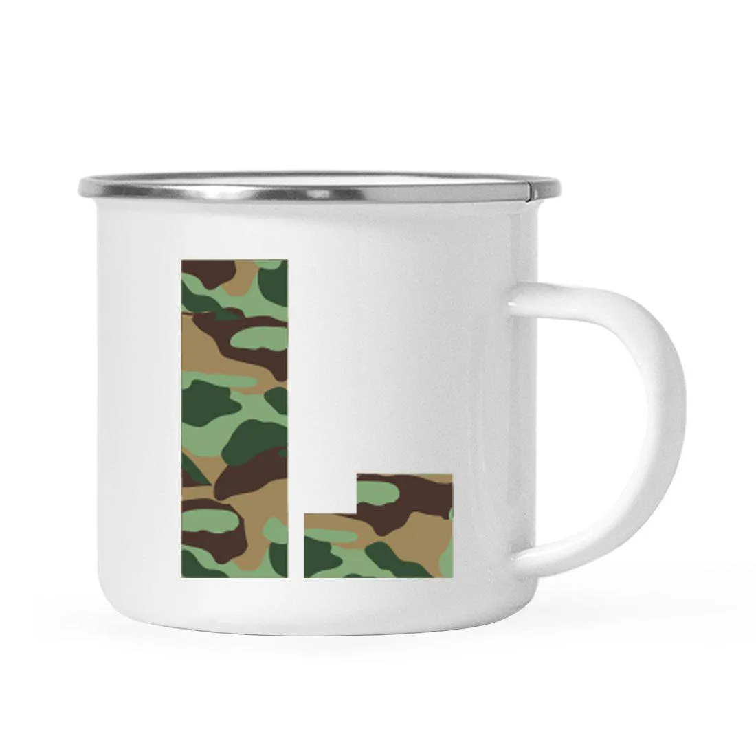 Andaz Press 11oz Army Military Camouflage Monogram Campfire Coffee Mug